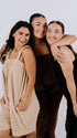 Cosy neutral beige short polar fleece one piece