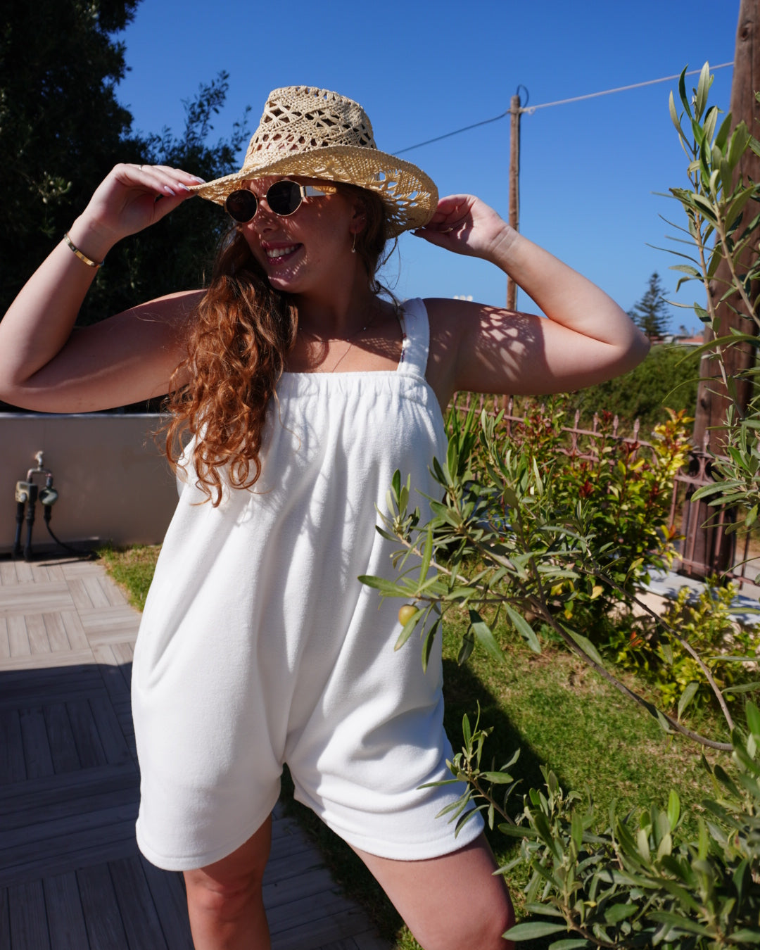 Wedding white short onesie in Adult and Plus sizes