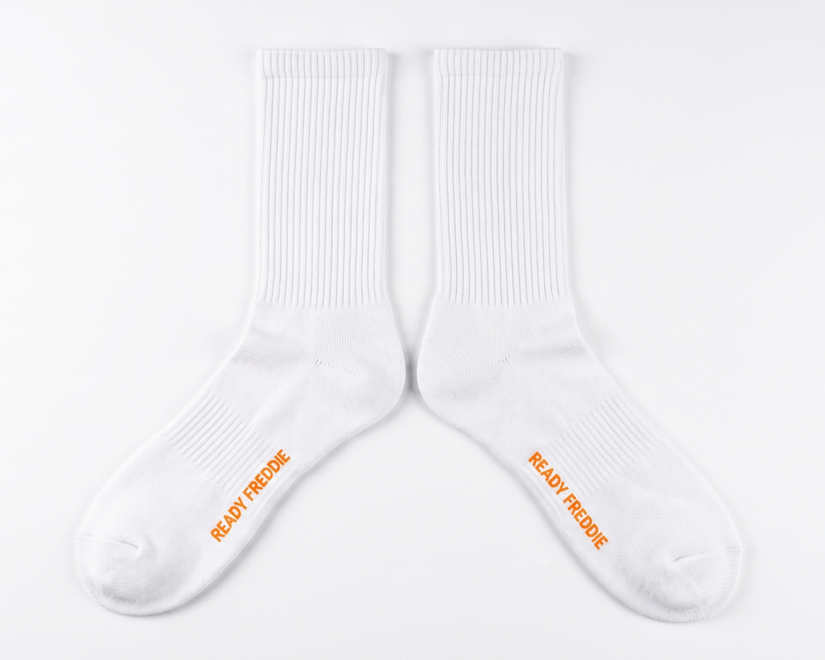 White Ready Freddie sock