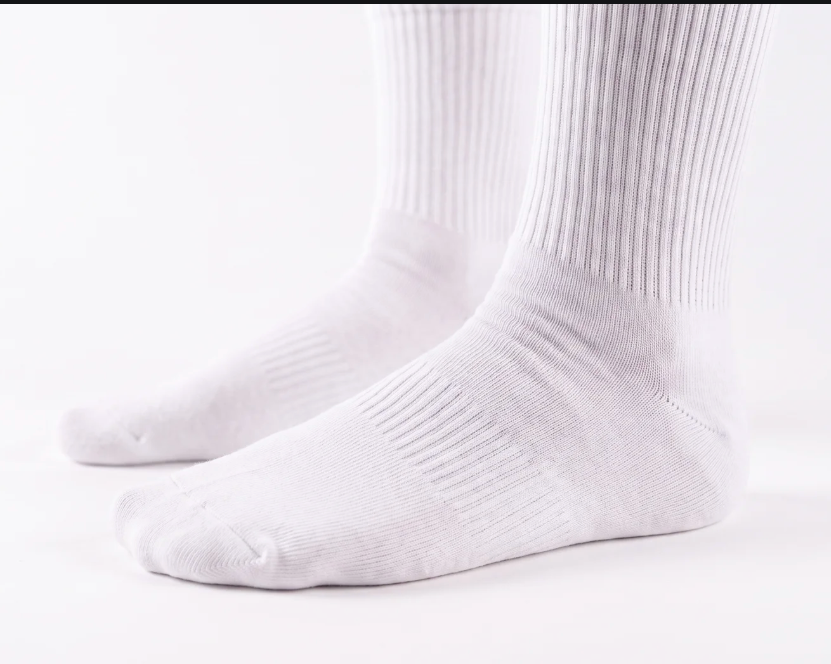 White Ready Freddie branded sock